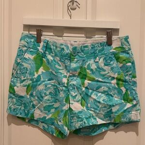 Lilly Pulitzer Turquoise Floral Women's Shorts
